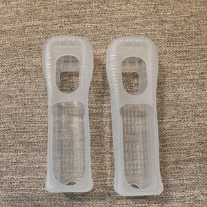 2 Official Nintendo Wii Remote Silicone Rubber Grip Sleeve Motion Plus RVL-027